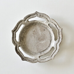 渡辺信史　透かし向付（炭白・綾花）