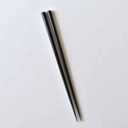 石川漆宝堂　五角箸（黒摺）