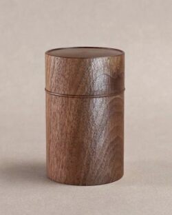 名古路英介　茶筒（ウォルナット）