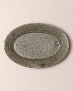 柏井羊　緑釉オーバル（M）