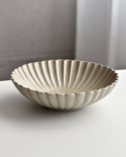 田村文宏 白磁輪花鉢