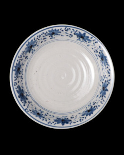 沼田智也　染付8.5寸皿