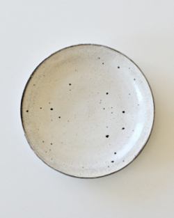 増田勉　粉引皿