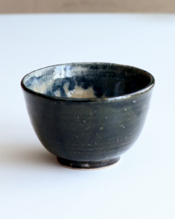 松村英治　小どんぶり（青流し）
