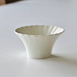 新品★阿部春弥 輪花鉢 4枚セット (1枚使用品) 阿部春弥・みか 白磁輪花鉢