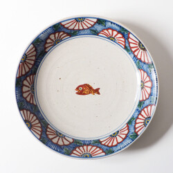 沼田智也　鯛文8.5寸皿