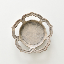 渡辺信史　透かし向付（綾花・炭白）