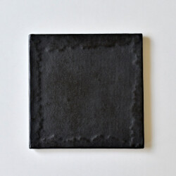 樋上純　漆皮板皿（黒）