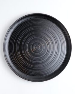 蝶野秀紀　栃カンナ目盆（φ11・黒）