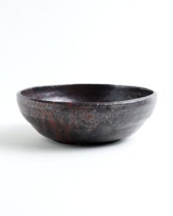 吉田学　鉄釉5寸鉢