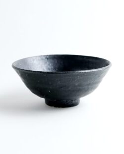 吉田学　漆黒飯碗
