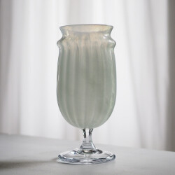 花岡央　Dusty脚付花器（ミント）