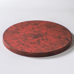 岡崎慧佑　両面皿210（茶緑・灰・赤）