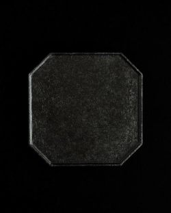 蝶野秀紀　和紙貼ティートレー八角M（黒）