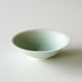 永草陽平　煌彩磁リム鉢（ミントグリーン）