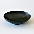 蝶野秀紀　挽きたて浅鉢（黒・栃すり漆）Φ5.0
