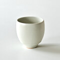 土井善男　緑白釉丸形カップ