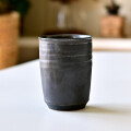 土井康治朗　黒金釉フリーカップ