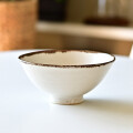土井康治朗　白雲ご飯茶碗（B）