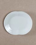新道工房　白磁丸つなぎ皿（小）