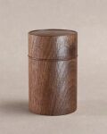 名古路英介　茶筒（ウォルナット）