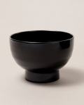 石川漆宝堂　みずめ桜大椀（黒）