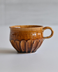 江口智己　飴釉縞マグ