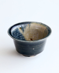 松村英治　切立小鉢（青流し）