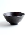 吉田学　鉄釉飯碗