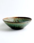 吉田学　マット織部深鉢