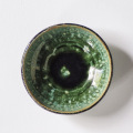 吉田学　織部縁鉄4寸鉢