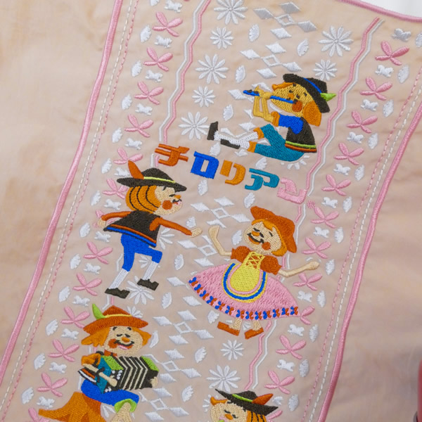 ボールアンドチェーン】コラボバッグチロリアンテープ柄丸缶