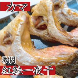 H-80 紅鮭一夜干（カマ）5個