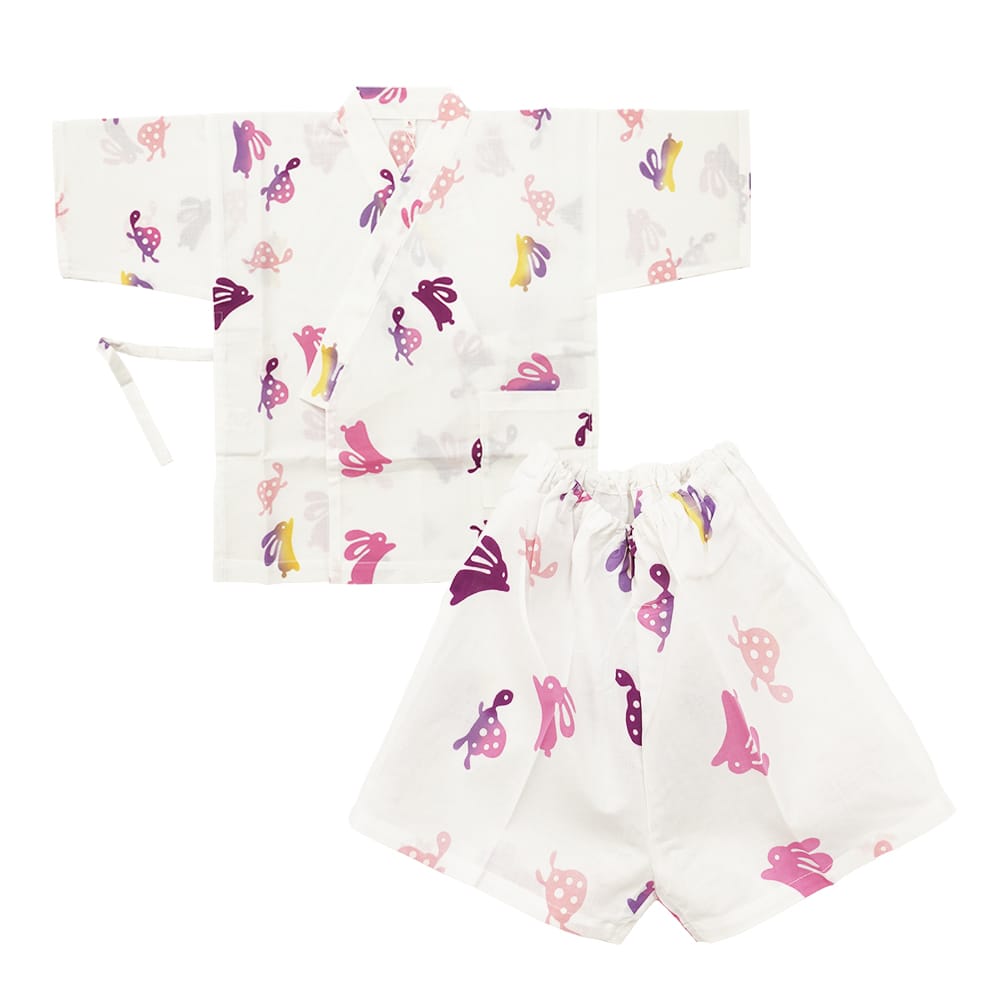 【子供甚平】3～4才　ウサギとカメ