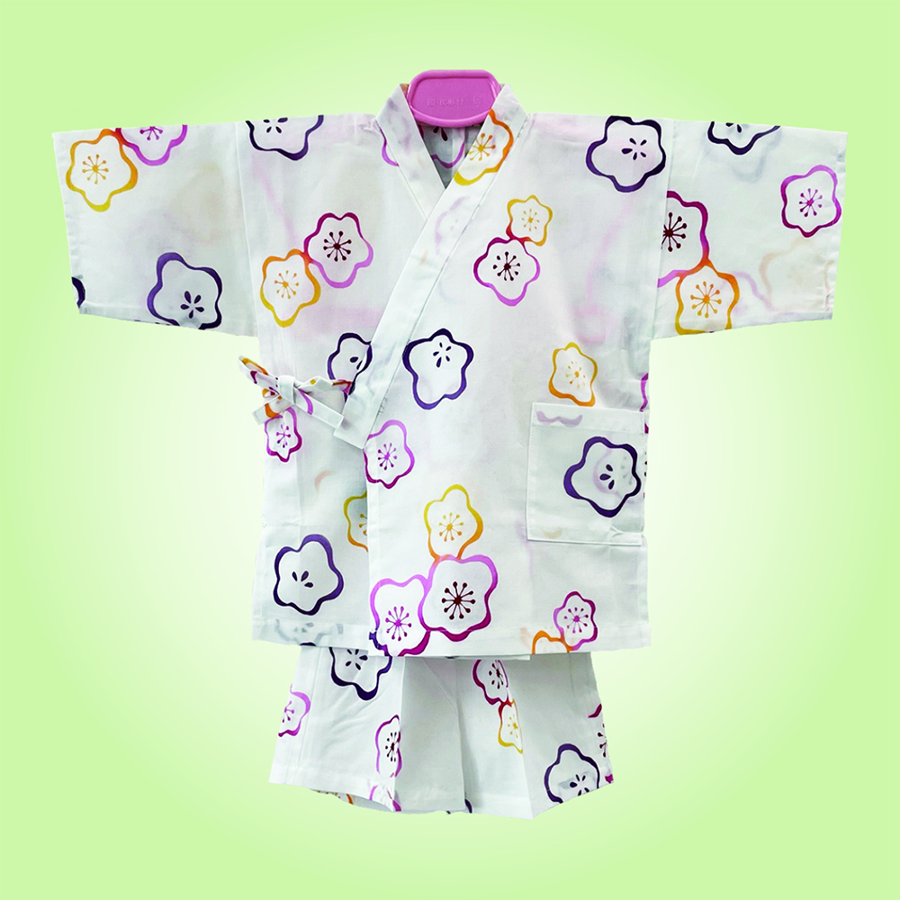 『子供甚平：3～4才』光琳梅