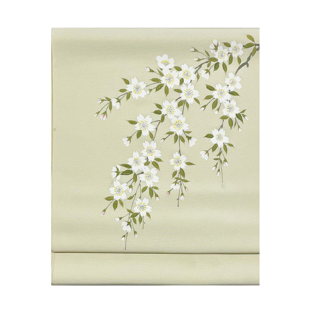 『手描き染名古屋帯』桜