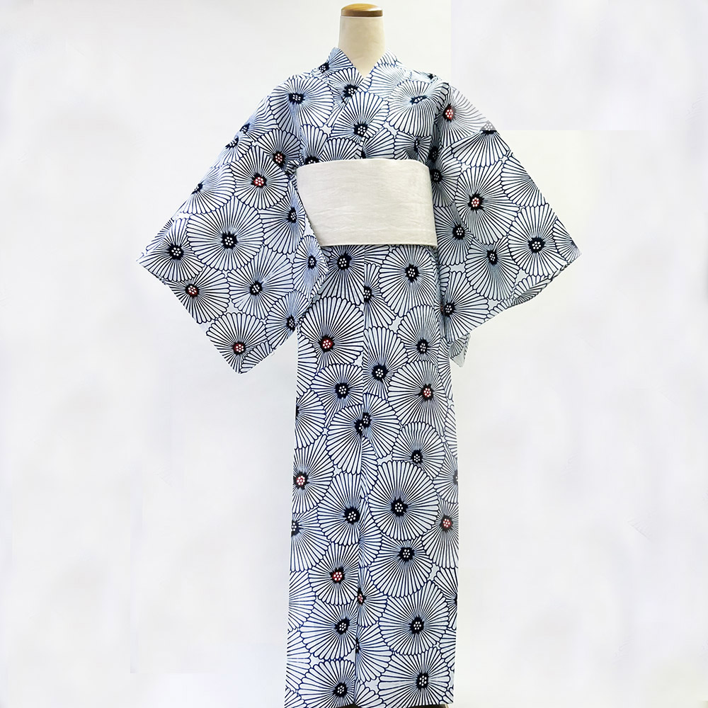 『アウトレットプレタ』コーマ白地差分 万寿菊