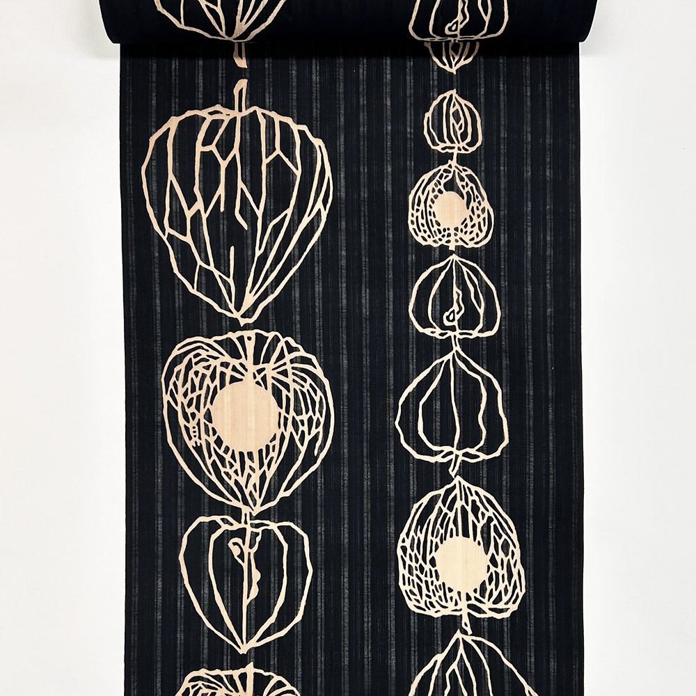 『かげろう地染ゆかた』ほおずき繋ぎ