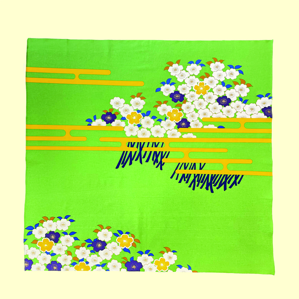 『お膳掛』遠山桜：緑