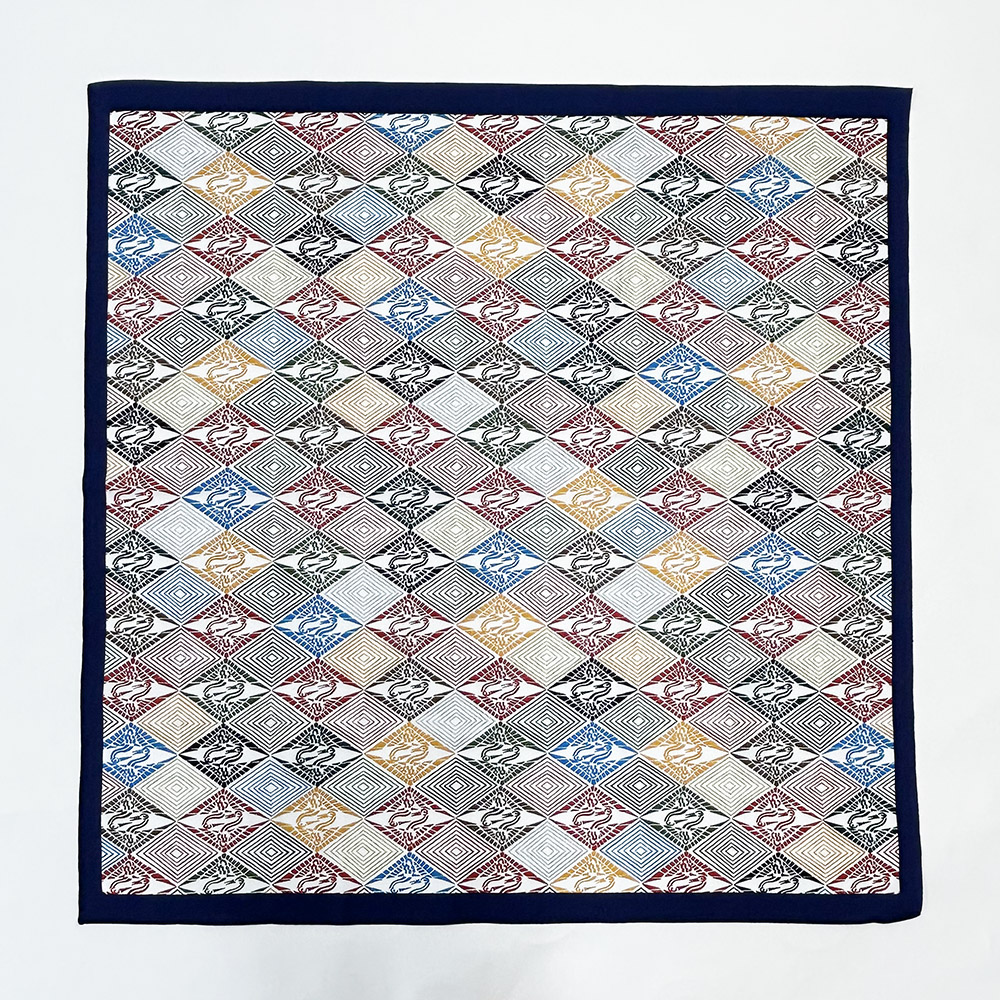 『風呂敷』向鶴菱（紺）