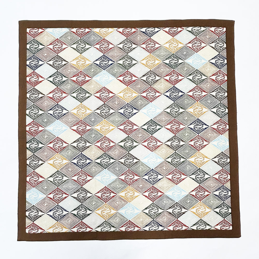 『風呂敷』向鶴菱（茶）