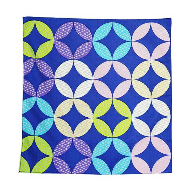 【小風呂敷】七宝（青）