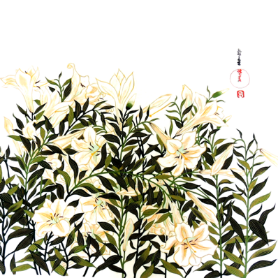 【お膳掛】百合