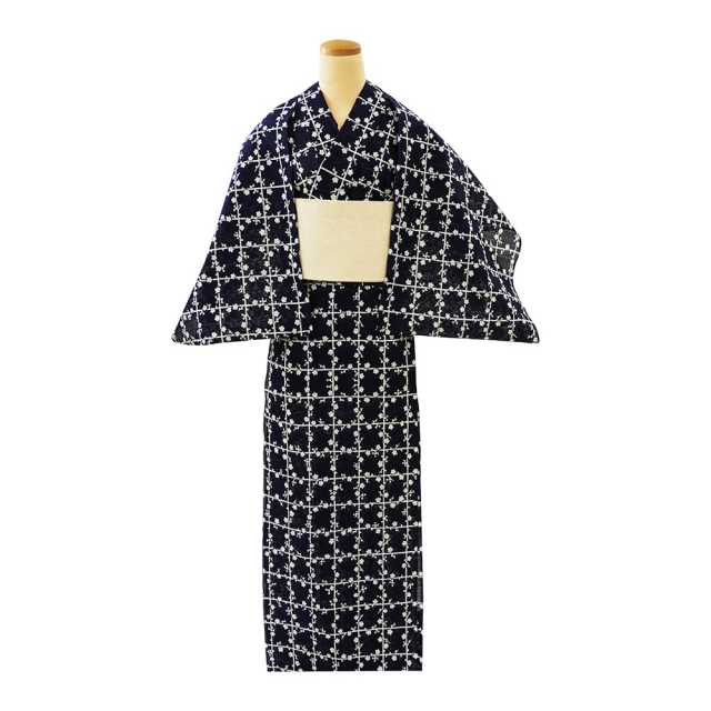 ☆菖蒲柄の綿絽の反物 まどお 