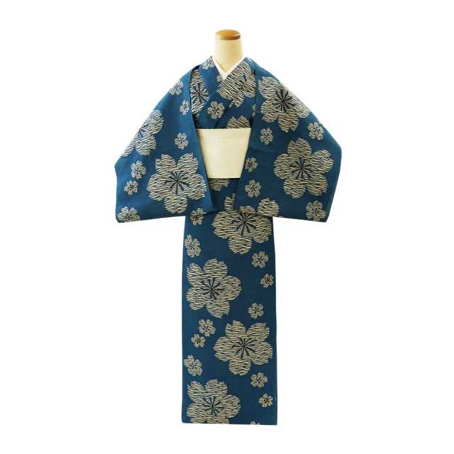 反物】女性 『奥州小紋』 桜花散らし 