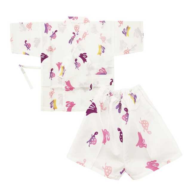 【子供甚平】3～4才　ウサギとカメ