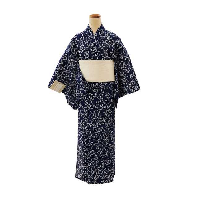 浴衣プレタ】女性 『綿絽地染』萩小紋 ＜Mサイズ＞
