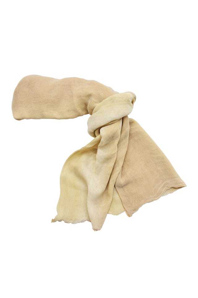 【綿兵児帯】ベージュ段ぼかし