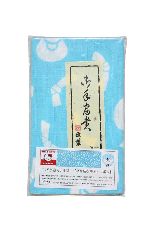 コラボお手拭い ハローキティ 幸せ結ぶハローキティリボン