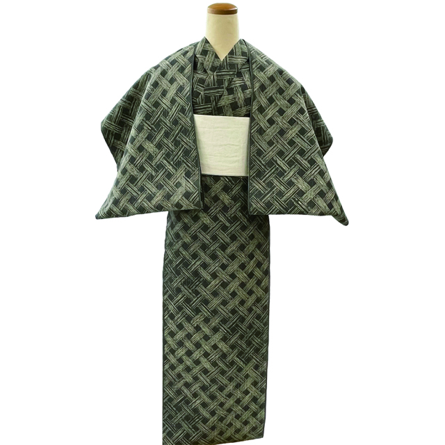 松煙染小紋』網代 